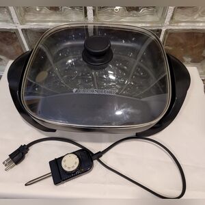 Black & Decker SK1215BC Electric Skillet 12" Glass Lid 1200W